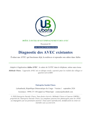 Couverture : Diagnostic des AVEC existantes