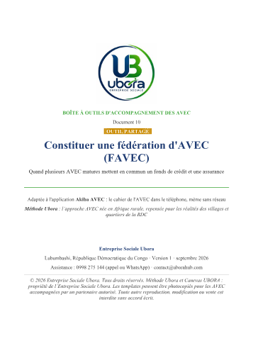 Couverture : Fédération des AVEC